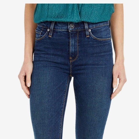 Hudson Nico Grey Mid Rise Super Skinny Ankle Made in the U.S.A. Ladies Size 24 - Picture 1 of 10